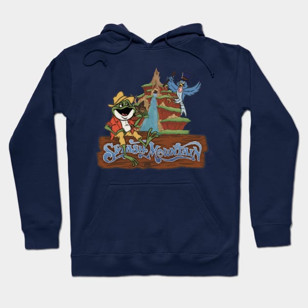 Splash Mountain Brer Frog & Mr Bluebird Hoodie by Legend of Louis Design Co.